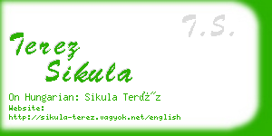 terez sikula business card